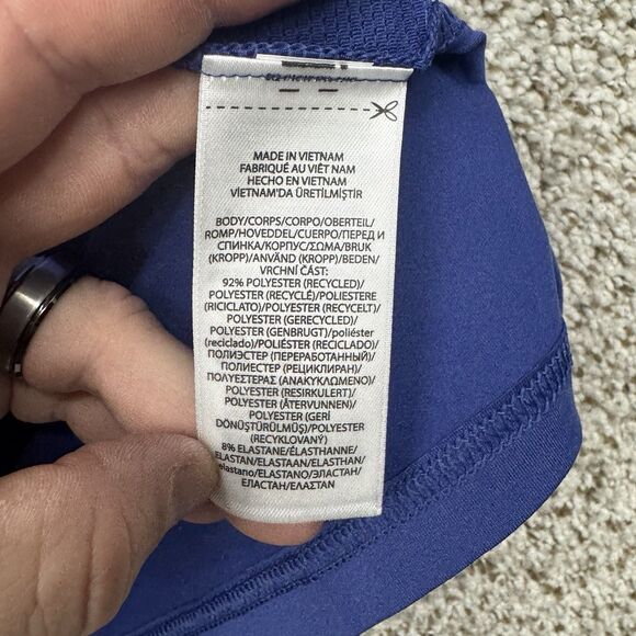 RLX Ralph Lauren Performance Stretch T-Shirt Mens Medium Blue Wicking Golf New - Picture 11 of 16